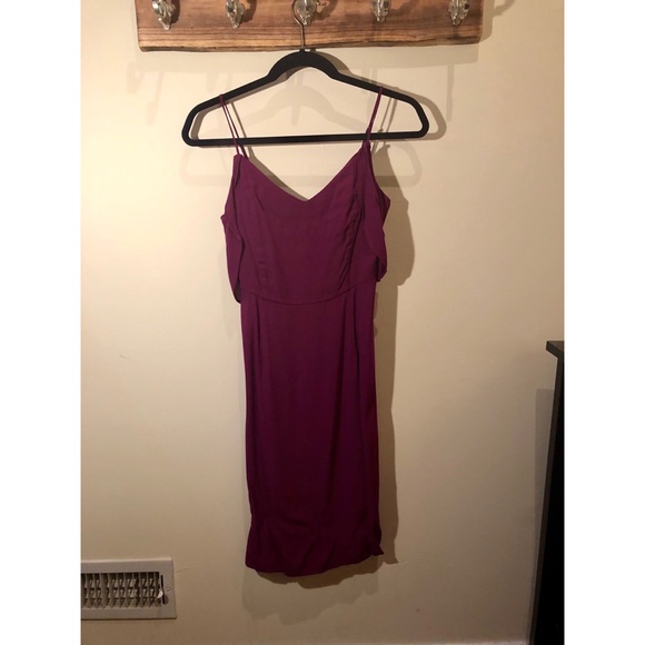 ASTR the Label Purple/Plum Cold Shoulder Cami Dress - Picture 5 of 7